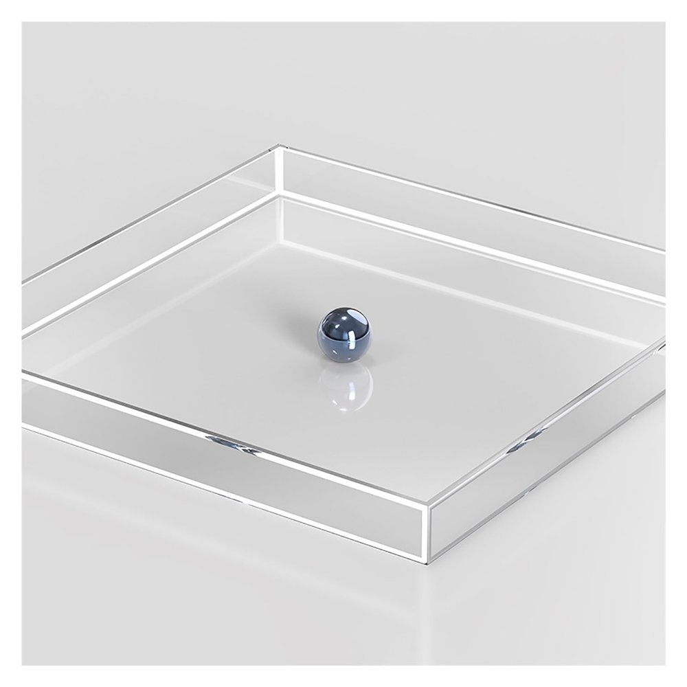 10cm/3.94in Height Acrylic Display Case Showcase,3/4/5mm Thick Clear Shallow Water Tank,Photography Storage Tray,Photo Posing Props,Cosmetic Advertising Shooting Props ( Color : 3mm-Clear , Size : 25x