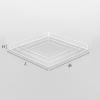 10cm/3.94in Height Acrylic Display Case Showcase,3/4/5mm Thick Clear Shallow Water Tank,Photography Storage Tray,Photo Posing Props,Cosmetic Advertising Shooting Props ( Color : 3mm-Clear , Size : 25x view 2