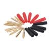 10pcs/lot 2mm Gold Plated Wilding Banana Plug Audio Speaker Amplifier Cable Wire Power Screw Jack Connector Adapter Random Color view 3