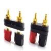 1pcs 5pcs Banana Plugs Jack Socket Connector Couple Speaker Terminals Red Black Connectors Amplifier Terminal Binding Post (Color : 1pcs) view 4