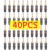 10/40pcs Monster Banana Plugs Gold Plated Pure Copper Speaker Adapter Screw Speaker Plug Audio Connectors (Color : 40Pcs (20Pairs)) view 2
