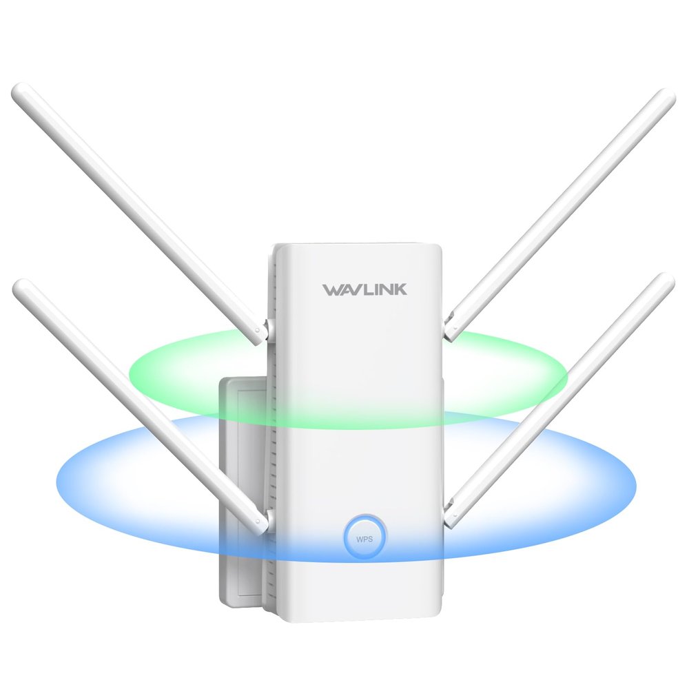 WAVLINK AX3000 WiFi 6 Extender Signal Booster for Home,3000Mbps Dual Band (5GHz/2.4GHz) WiFi Repeater,WiFi Repeater Signal Booster with Gigabit Ethernet Port,Access Point,1-Tap Setup