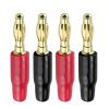 WUZDPRCJ 20PCS 4mm Banana Plug Connectors Gold-Plated Copper Pin for Speaker Wire/Electrical Multimeter Test (Color : 20 Red) view 1