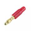 WUZDPRCJ 20PCS 4mm Banana Plug Connectors Gold-Plated Copper Pin for Speaker Wire/Electrical Multimeter Test (Color : 20 Red) view 4