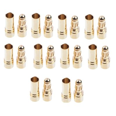 20 pcs 3.5mm Gold Bullet Banana Connector Plug (Color : 50 Pair)
