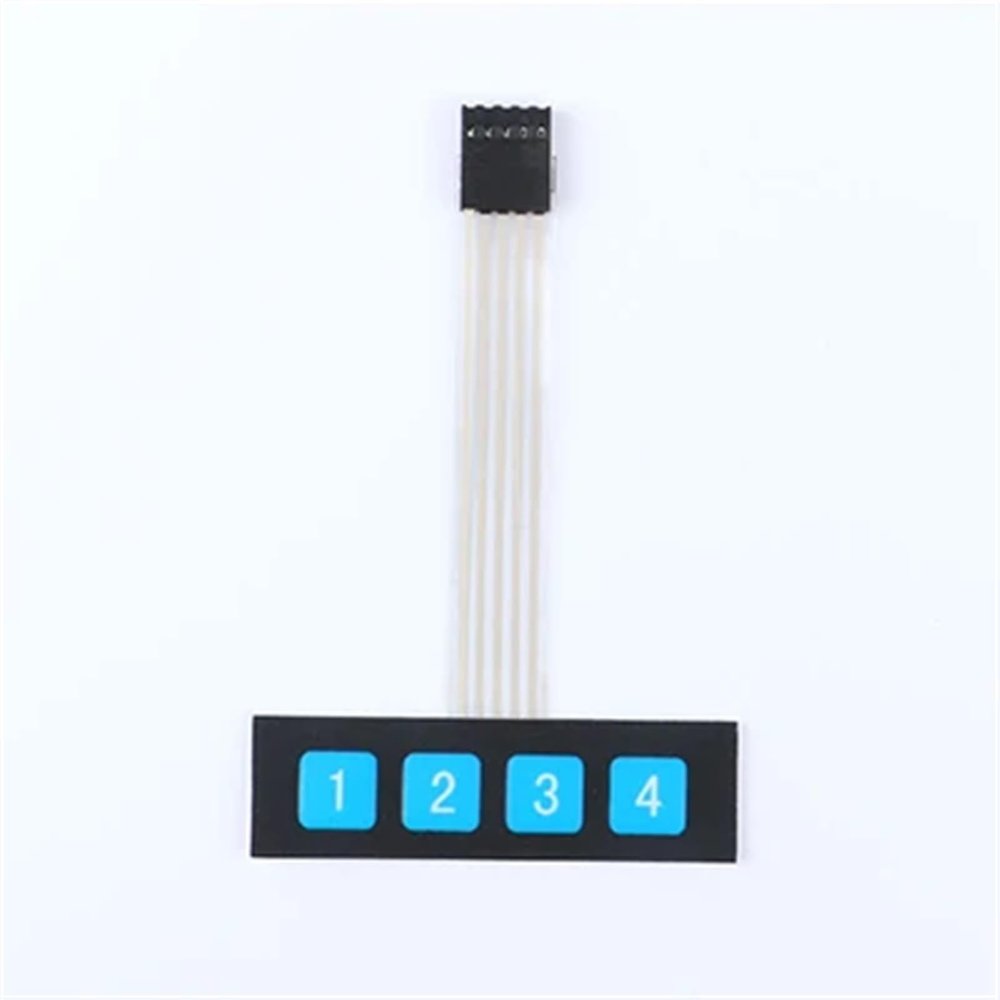 4 12 16 20 Key 4 * 4 Membrane Switch Keypad 1x4 3x4 4x4 4 * 5 Matrix Array Matrix Keyboard 1/2/5/10Pcs (Color : 4 Key, Size : 5Pcs)