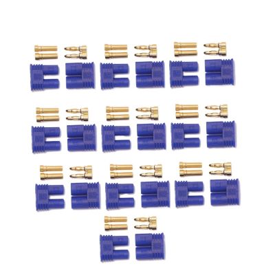 100 Pair EC2 EC3 EC5 Male Female Bullet Connector Banana Head Plug 2.0MM 3.5MM 5.0MM (Color : EC5-1)