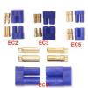 100 Pair EC2 EC3 EC5 Male Female Bullet Connector Banana Head Plug 2.0MM 3.5MM 5.0MM (Color : EC2) view 3