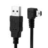 NFHK Mini USB B Type 5pin Male Right Angled 90 Degree to USB 2.0 Male Type-A Power Data Cable 80CM view 1