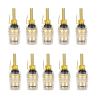10Pcs/Set Speaker Gold Plated Terminal Binding Post 4mm Banana Plug Socket Low Frequency Amplifier Connector for Loudspeakers (Color : Black Long 10PCS) view 2