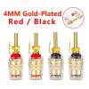 10Pcs/Set Speaker Gold Plated Terminal Binding Post 4mm Banana Plug Socket Low Frequency Amplifier Connector for Loudspeakers (Color : Black Long 10PCS) view 3