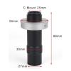 JOEBO Microscope Kit Industrial Microscope 5X-130X C-Mount Lens Monocular Video Magnifying Glass Microscope Lens Adapters view 2