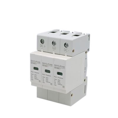 EQBVZZRD Arrester Device SPD Solar Surge Protector 2P 3P DC 500V 600V 800V 1000V Outdoor Power Arrester Lightning Protection Device 10-20/20-40/30-60KA (Color : DC 800V, Size : 3P 30-60KA)