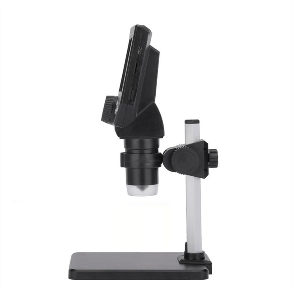 JOEBO Microscope Kit G1000 Digital Microscope 4.3" 8MP 1000X Digital Electronic Microscopio Magnifier Microscope Lens Adapters (Color : Plastic Bracket)