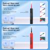 13 Piece kit Fiber Optic Cleaning Tool kit with 400x Optical Fiber Microscope Cleaner SC LC Cleaning Pen 2.5mm 1.25mm Interface Cleaning Box with Replace core Fiber Optic Cleaner kit view 4