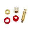 20Pcs 4mm Gold Plated Amplifier Binding Posts Brass Terminal Connector Speaker with Transparent Shell Banana Plug Socket (Color : 20 Red) view 4