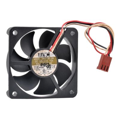 AELATNGS C6010B12M 6cm 6010 60mm Fan 60x60x10mm DC12V 0.15A 3pin Double Ball Bearing Speed Monitoring Cooling Fan for CPU