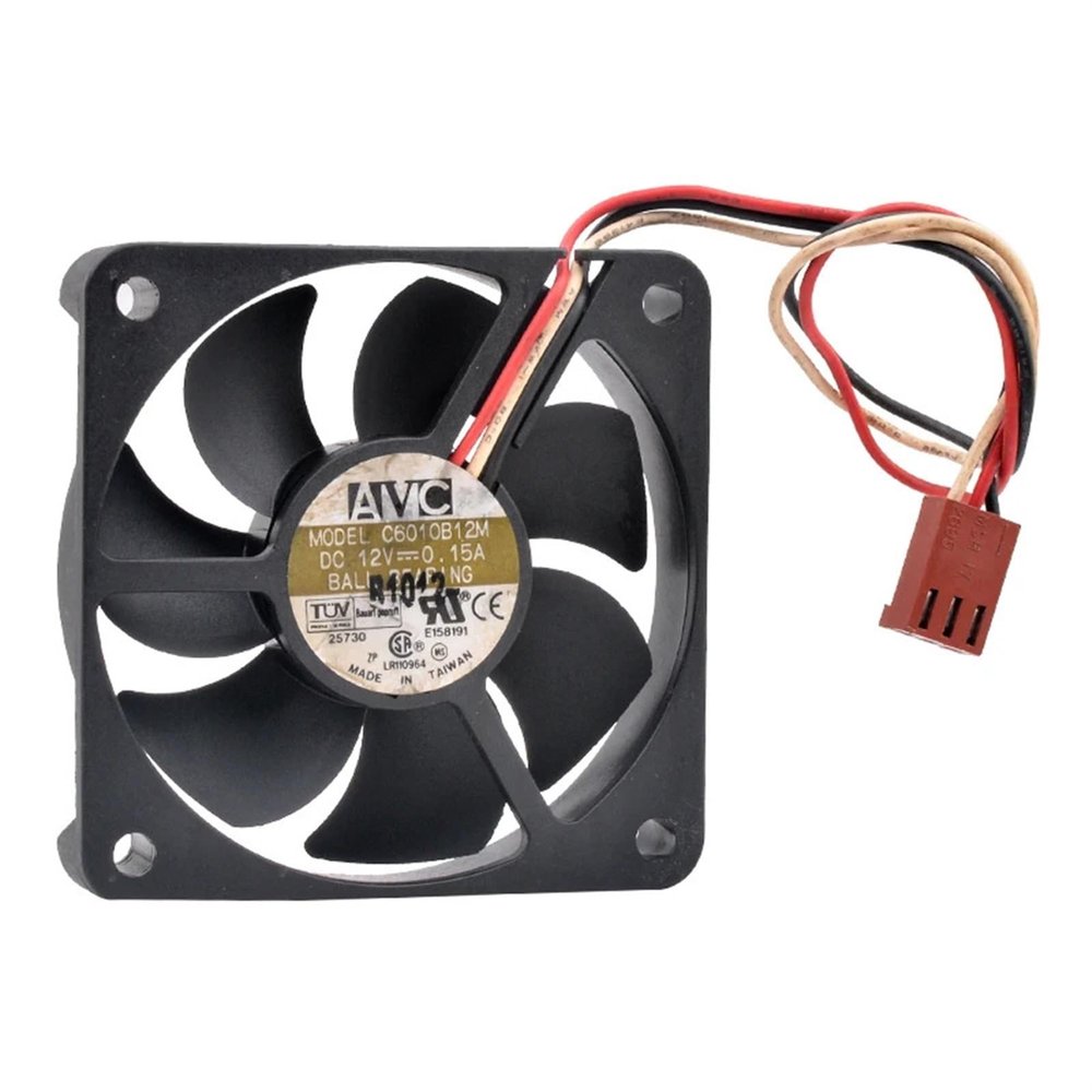 AELATNGS C6010B12M 6cm 6010 60mm Fan 60x60x10mm DC12V 0.15A 3pin Double Ball Bearing Speed Monitoring Cooling Fan for CPU