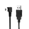 NFHK Mini USB B Type 5pin Male Left Angled 90 Degree to USB 2.0 Male Data Cable with Ferrite 3.0m view 1