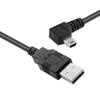 NFHK Mini USB B Type 5pin Male Left Angled 90 Degree to USB 2.0 Male Data Cable with Ferrite 3.0m view 4