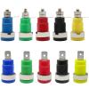 20pcs 32A Insulated 4MM Banana Plug Socket Jack Panel Mount Binding Post Connector Multimeter Socket Banana Head Female (Color : LW Green x 20pcs) view 1