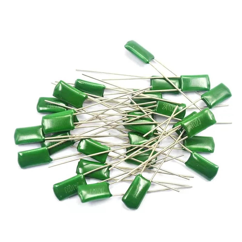 EODDSGHT 500pcs Polyester Film Capacitor 100V 1nF 1.5nF 2.2nF 100nF 2A471J 2A102J 2A152J 2A222J 2A392J 2A332J 2A472J 2A103J 2A473J 2A104J (Size : 500 Pcs, Color : 2A222J 2.2NF 100V)