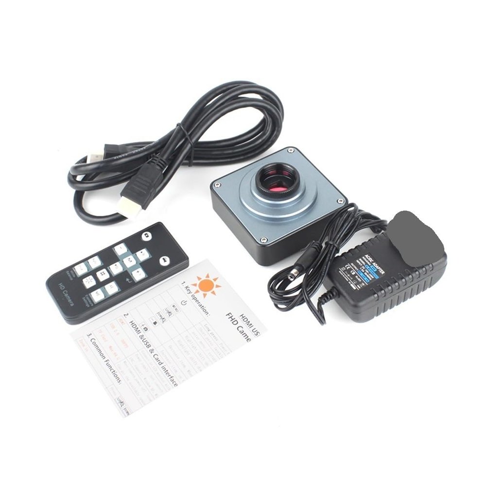 JOEBO Microscope Kit 38MP 2K HDMI 60FPS USB Industrial Digital Video Microscope Camera Zoom 130X C-Mount Lens Microscope Lens Adapters (Color : D only Camera)