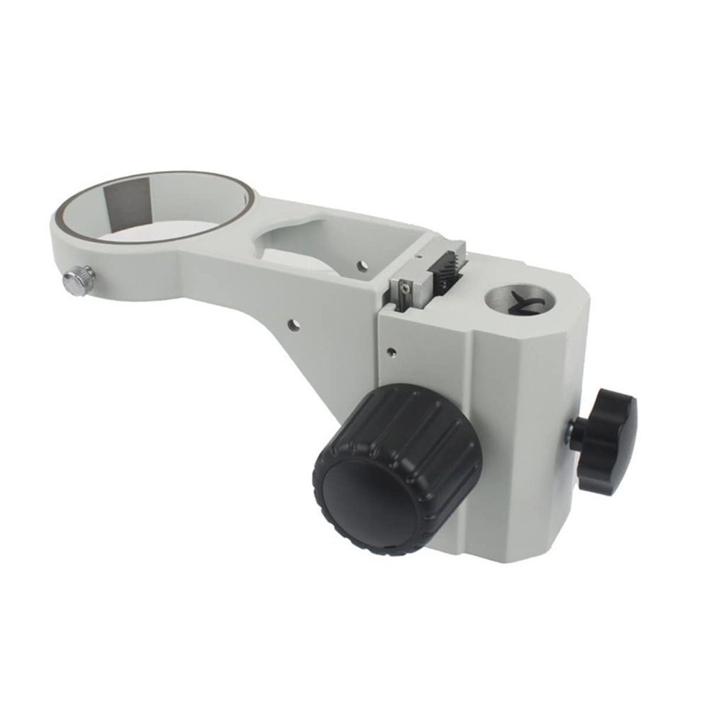 JOEBO Microscope Kit 76mm Diameter Microscope Stand, Stereo Zoom Microscope Adjustable Industrial Trinocular Binocular Microscope Arms Microscope Lens Adapters (Color : White)