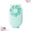 BUTIFULSIC Usb Rechargeable Mini Fan Portable Handheld Silent Cooling Fan for Office School and Home Use Green Lightweight Low Noise Multifunctional Design view 3