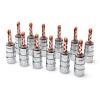 WUZDPRCJ 12 PCS Gold Plated Copper Solid Banana Plug Set Female Connectors Plugs Cable Wire Adapters for Audio Speaker Amplifier 4.3mm view 4