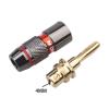 10pcs/5pairs Banana Plugs Gold Plated Pure Copper Speaker Adapter Screw Speaker Plug Audio Connectors (Color : 10 Red) view 4