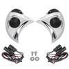 XMMT Chrome Batwing Speaker Radio Pods w/Tweeter Complete Kit for Harley Electra Glide Street Glide Ultra Limited FLHTK 2014-2023 view 1