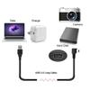 NFHK Mini USB B Type 5pin Male Right Angled 90 Degree to USB 2.0 Male Data Cable with Ferrite 3.0m view 2