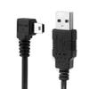 NFHK Mini USB B Type 5pin Male Right Angled 90 Degree to USB 2.0 Male Data Cable with Ferrite 3.0m view 3