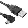 NFHK Mini USB B Type 5pin Male Right Angled 90 Degree to USB 2.0 Male Data Cable with Ferrite 3.0m view 4