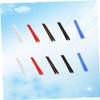 FOMIYES 10 Pairs of Glasses Leg Sleeves Non-slip Covers for Eyewear Silicone Black Brown Red Blue view 3