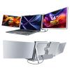 RayCue Triple Laptop Screen Extender,[Only 1 Cable to Connect],14'' FHD 1080P 16:10 USB-C Laptop Screen Extender for Windows MacOS, Plug and Play for 13-17.3'' Type-C/USB-A Laptop view 1