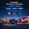 RayCue Triple Laptop Screen Extender,[Only 1 Cable to Connect],14'' FHD 1080P 16:10 USB-C Laptop Screen Extender for Windows MacOS, Plug and Play for 13-17.3'' Type-C/USB-A Laptop view 2