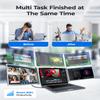 RayCue Triple Laptop Screen Extender,[Only 1 Cable to Connect],14'' FHD 1080P 16:10 USB-C Laptop Screen Extender for Windows MacOS, Plug and Play for 13-17.3'' Type-C/USB-A Laptop view 3