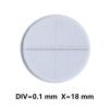 JOEBO Microscope Kit Diameter 20 mm Calibration DIV 0.1 mm Eyepiece Micrometer for Microscope Ocular Reticle Vertical Line Horizontal Ruler 1-18 Microscope Lens Adapters view 2