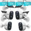 SOVMIKU 512GB 4CG6 Best 2K Solar Security Camera Wireless Outdoor, Battery Powered Camera, Easy to Setup, Motion Detection, Two Way Audio, Audible Flashlight Alarm,2.4GHz Wi-Fi, Color Night Vision view 1