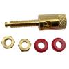 8Pcs 4mm Copper Gold-Plated Banana Socket Speaker Socket Audio Speaker Terminal Connector Binding Post Amplifier (Color : 4 Red 4 Black) view 4