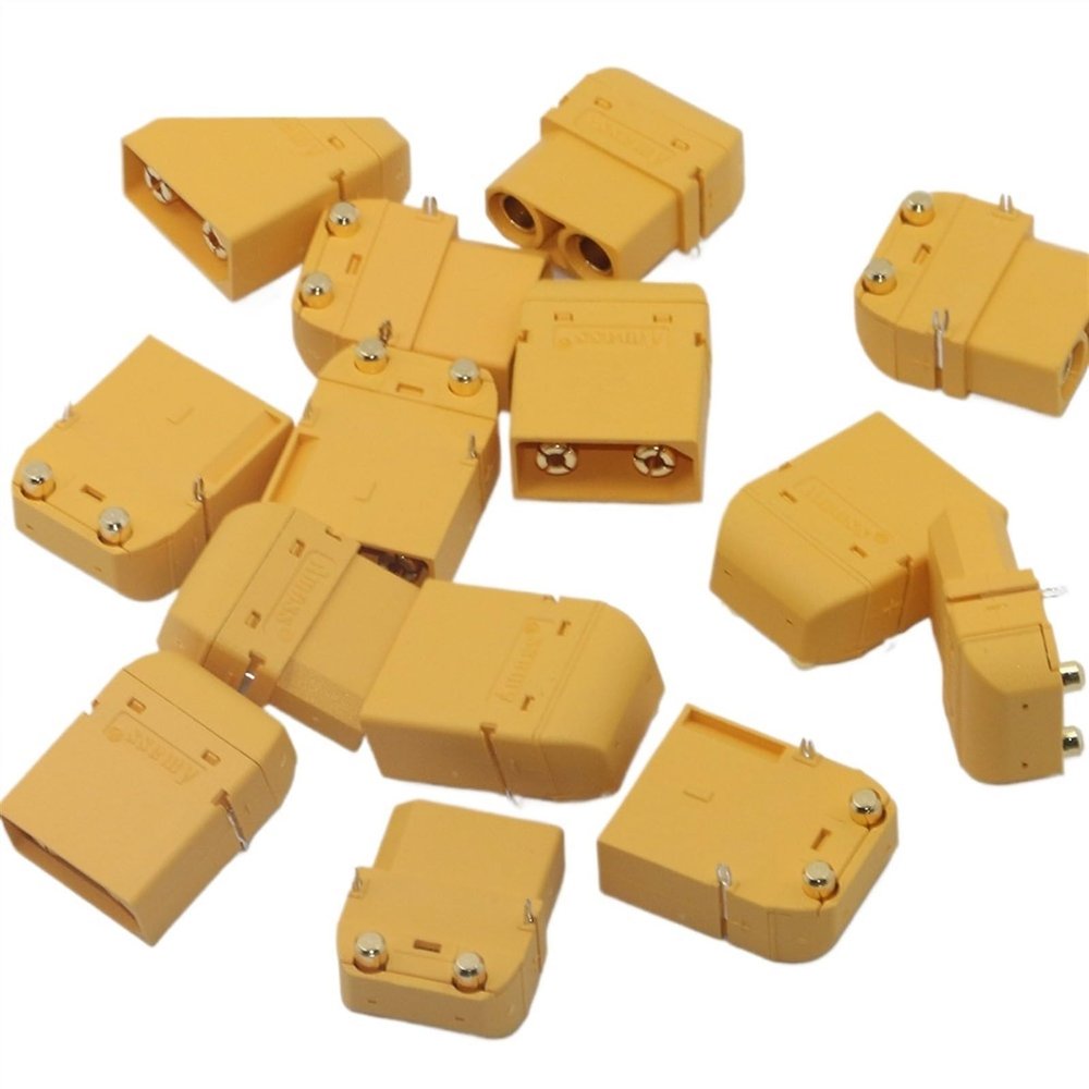 XT90PW Plug Horizontal Connector 4.5mm Gold Plated Banana Plug Model Plug (Color : 2 Pair)