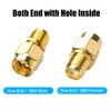 YAODHAOD 4PCS SMA Coax Connector SMA Male to SMA Female Cable Gender Changers SAM RF Coaxial Adapter Low Loss Coaxial Connector for Radio Antenna WiFi Extension Audio (SMA Male to SMA Female) view 2