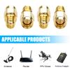 YAODHAOD 4PCS SMA Coax Connector SMA Male to SMA Female Cable Gender Changers SAM RF Coaxial Adapter Low Loss Coaxial Connector for Radio Antenna WiFi Extension Audio (SMA Male to SMA Female) view 4