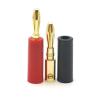 10pcs Gold Plated 4mm Plugs Pure Copper Musical Speaker Cable Wire Pin Banana Plug Connectors Red Black (Color : 10 Black) view 4