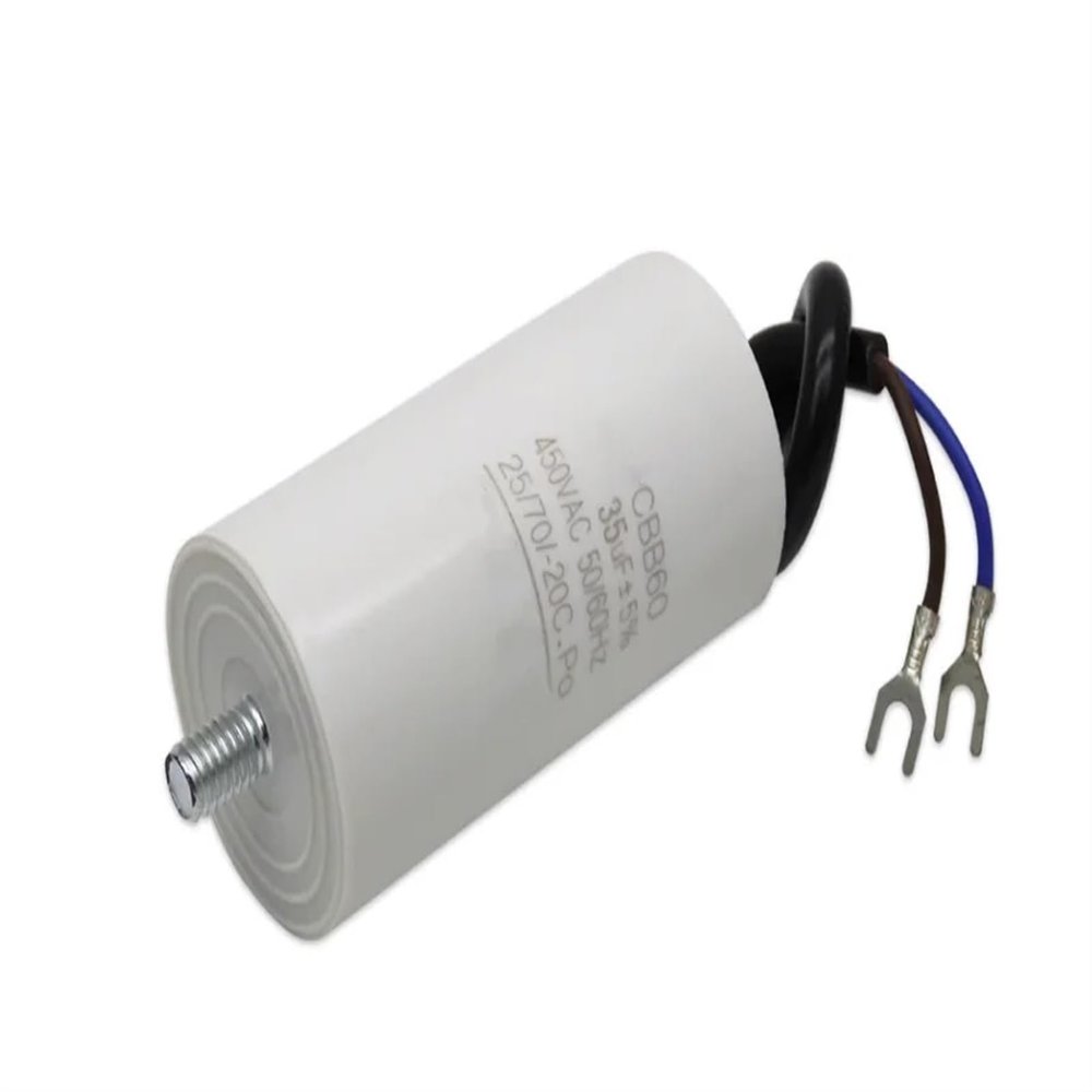 JUCMJXQEQ 4uF to 100uF CBB60 Motor Run Capacitors 4pins AC 450VAC Tool Water Pump Motor Starting capasitor (Size : 80UF450V)