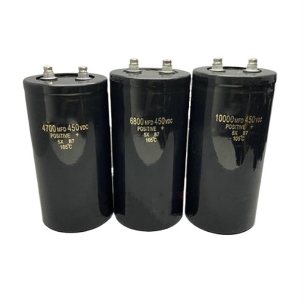 EODDSGHT Electrolytic Capacitor 250V 400V 450V 500V 1800UF 2200UF 2700UF 3300UF 3900UF 4700UF 6300UF 6800UF 8200UF 10000UF Screw Feet (Size : 400V4700UF)