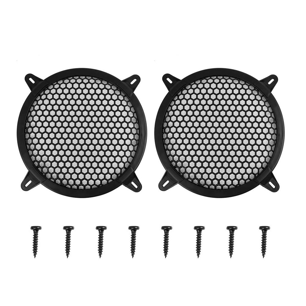 BBAUER 2pcs Grill Cover 12 Inch Mesh Protector Car Speaker Cover Woofer Subwoofer Grill (Size : 8")