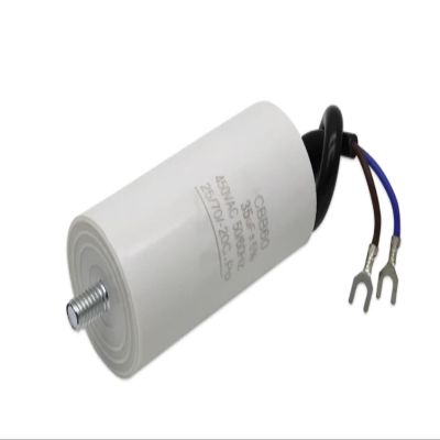 EODDSGHT 4uF to 100uF CBB60 Motor Run Capacitors 4pins AC 450VAC Tool Water Pump Motor Starting capasitor (Size : 20UF450V)